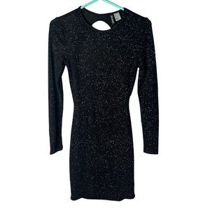 Black Form Fitting Sparkling Dress